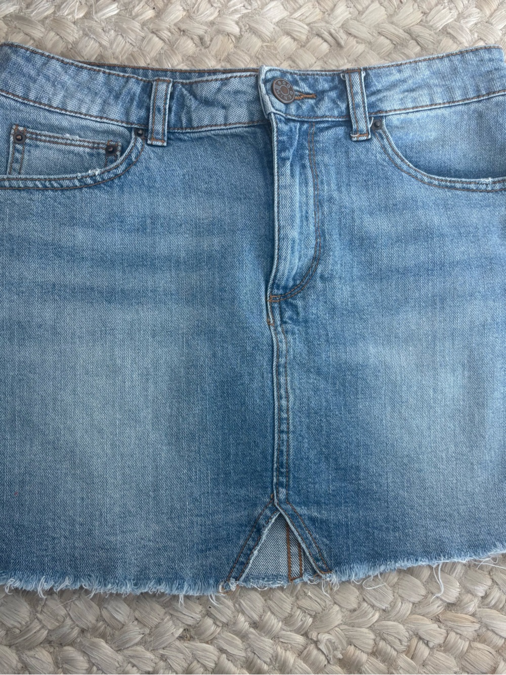 Women's Light Blue Denim Skirt - Classic Casual Style